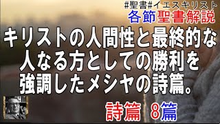 詩篇8篇 聖書解説 「キリストの人間性と最終的な人なる方としての勝利を強調したメシヤの詩篇。」 [upl. by Siblee]