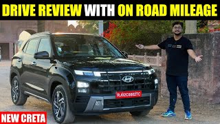 Creta Facelift 2024  Drive Review with On Road Mileage  Better than Seltos [upl. by Cirtap]