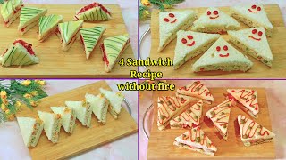 Ready in just 1 minute Sandwich recipe without fire  Cold sandwich recipe  Vegatable sandwich [upl. by Batholomew676]