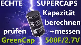 Kondensator Kapazität berechnen  messen  prüfen  kaputte Kondensatoren erkennen  Supercapacitor [upl. by Jonny27]