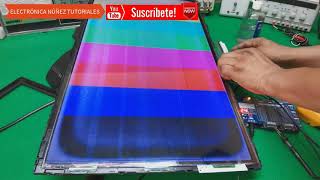 👉 Pantalla con rayas y franjas de colores falla común en pantallas LED😱 SOLUCIÓN ELECTRÓNICA NUÑEZ [upl. by Eiralam]