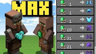 Getting Max armorsmith villager for enchanted diamond armor [upl. by Evod]