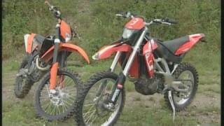 KTM 450 EXC vs Aprilia RXV 45 [upl. by Edana]