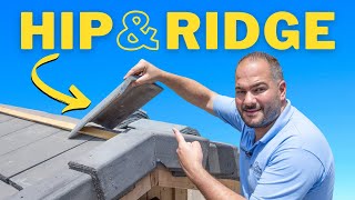 How to Install Hip and Ridge Tiles for a Flat Tile Roof [upl. by Georgeanne]