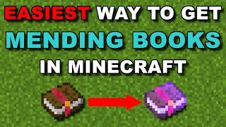 EASIEST Way To Get MENDING BOOKS  Minecraft Tutorial [upl. by Kreiner814]