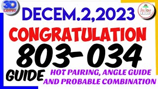 3d lotto swertres hearing today December 2 2023  and stl visayas mindanao wresult by DG3D [upl. by Sky]