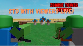 Playing Zombie Tower Defense and other games with viewers [upl. by Lauree322]