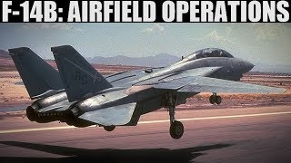 F14B Tomcat Airfield Taxi Takeoff amp VFR Landing Tutorial  DCS WORLD [upl. by Wilfrid]