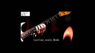 Locrian mode scale 3 notes per string [upl. by Nyrmak]