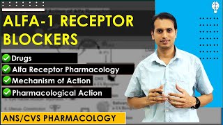 Alfa Receptor Blockers Pharmacology  Sympatholytic Pharmacology  Antihypertensive Drugs [upl. by Ahsinyar]