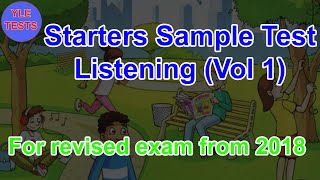 2018 Starters Listening Sample Test 1 With Answers  Young Learners Tests [upl. by Keelin]