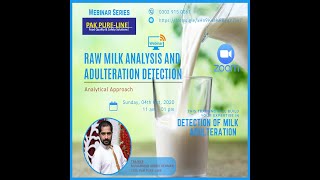 ETraining  Raw Milk Analysis and Adulteration Detection Analytical Approach [upl. by Dumah503]