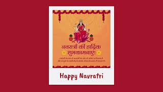 How to create Navratri poster design with Canva  Navratri Social Media Post Design 2024 [upl. by Noyahs266]