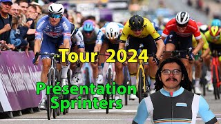 🚴‍♂️Tour de France 2024🇫🇷  Présentation des Sprinters Philipsen Van Aert Démare Pedersen [upl. by Ehsom]