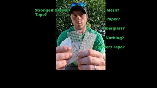 Drywall Tape Experiment Which is stronger [upl. by Amzaj]