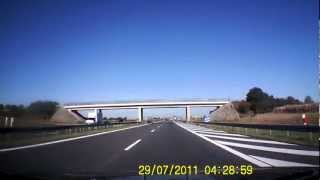 Trasa  KatowiceWrocław Autostrada A4  ok185km  Timelapse  Highway  Autobahn  28082012 [upl. by Ita]