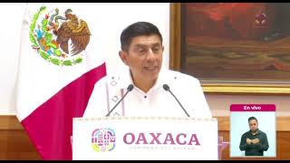 Anuncian el gobernador de Oaxaca a las personas que renuncian por el periodo de elecciones [upl. by Yenruoj]