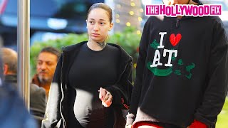 Pregnant Bhad Bhabie Keeps Her Baby Bump Under Wraps amp Is Asked About Only Fans amp More In BH [upl. by Asatan]