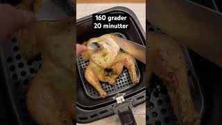 Hel kylling i airfryer airfryer opskrift opskrifter [upl. by Merlin246]