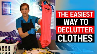 The Easiest Way to Declutter Clothes  Purge Your Closet the Easy Way [upl. by Lilybel]