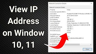 How to Find IP Address in Window 10 amp Window 11  Simple Method to Find IP Address [upl. by Uno500]