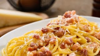 Spaghetti alla Carbonara  The Original Italian Recipe [upl. by Kendrick]