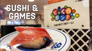 Sushi Surprise Tokyos Gachapon Conveyor Belt Experience [upl. by Eelloh]