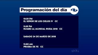 Programación Diaria Caracol Televisión Gráfica y Música 2017  Agosto 2019 [upl. by Yntruoc520]