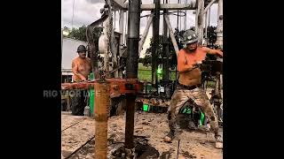 Tripping in Rig Hole Pipe rig ad drilling oil tripping [upl. by Nicol]