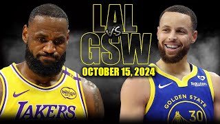 Los Angeles Lakers vs Golden State Warriors Full Game Highlights  October 15 2024  NBA Preseason [upl. by Uahc564]