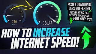 🔧 How to SPEED UP your Internet Boost Download Speeds Lower Ping Fix Lag on Wired and WiFi EASY [upl. by Lapo]