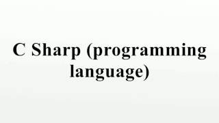 C Sharp programming language [upl. by Remington146]