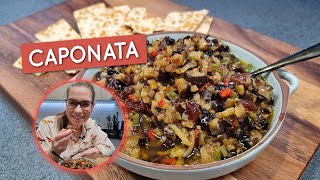 Caponata antepasto de berinjela DELICIOSO fácil e rápido [upl. by Atilrac609]