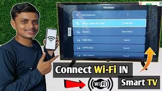 smart tv me wifi kaise connect kare  How to Connect WiFi in smart TV  led tv connect with wifi [upl. by Addia841]