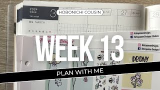 Week 13 Plan with Me  Hobonichi Cousin [upl. by Gilbertina]