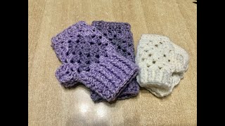 Tuto mitaines granny au crochet [upl. by Radnaskela746]