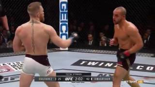 Conor McGregor vs Alvarez Knockout UFC205 [upl. by Ahsiam]