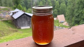 Honey Extraction With Antique Extractor [upl. by Eartha150]