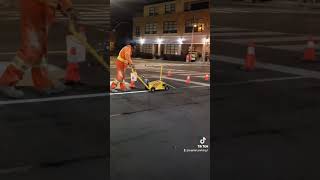 Stoneline Ltd road marking specialist toronto Capital parking lot line painting intraining [upl. by Colbert674]