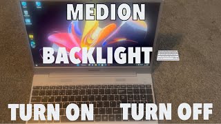 Medion backlight einschalten  tastaturbeleuchtung Medion einschalten  Enable backlit keyboard [upl. by Oregolac]