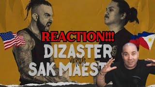 DIZASTER vs SAK MAESTRO quotEPIC BATTLEquot REACTION [upl. by Ontine]