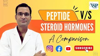 Peptide vs steroid hormones A comparison education medical doctor science [upl. by Saihttam304]