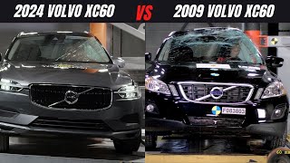 2024 Volvo XC60 Crash Test Comparison 1st Gen vs 2nd Gen  Safety Evolution [upl. by Melonie]