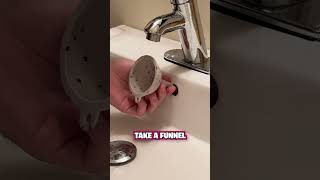 How to Clean Overflow Hole in Your Sink 💦 [upl. by Elahcim]