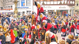 Germany Reutlingen Fasnetsumzug 4K Gruppen RTScheibengipfel Gomaringen Burgstetten [upl. by Nylle]