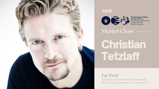 Christian Tetzlaff Violin Master Class  Tal First [upl. by Kulsrud]