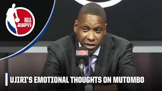 Raptors President Masai Ujiris emotional thoughts on Dikembe Mutombos life amp legacy  NBA on ESPN [upl. by Roxana]