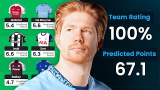 THE BEST POSSIBLE FPL DRAFT  100 TEAM RATING  Fantasy Premier League 202425 [upl. by Yrellam]