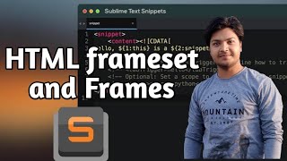 learn HTML frameset and Frames webdesign html css olevel bca btech coding [upl. by Nekial]