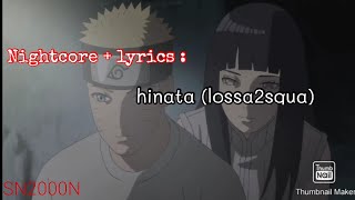 NightcoreAMV  hinata lossa2squaparoles [upl. by Arley]